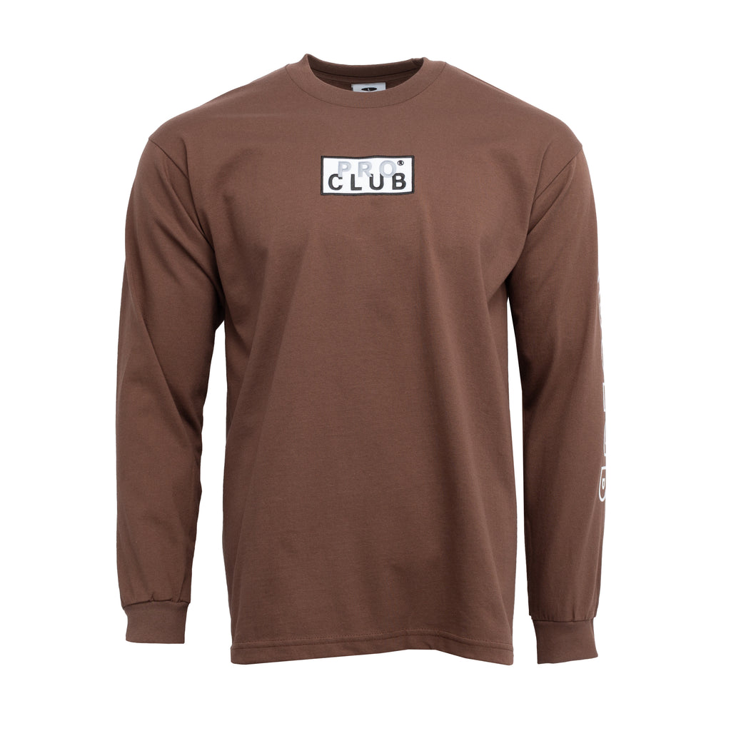 Embroidered Box Logo LS Tee - Mens