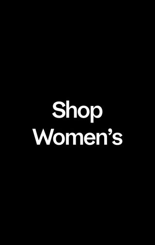 Black background with white text 'Shop Women's'