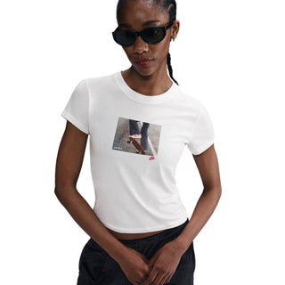 Chill Knit Crop Photo Tee - Womens