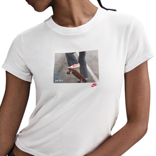 Chill Knit Crop Photo Tee - Womens