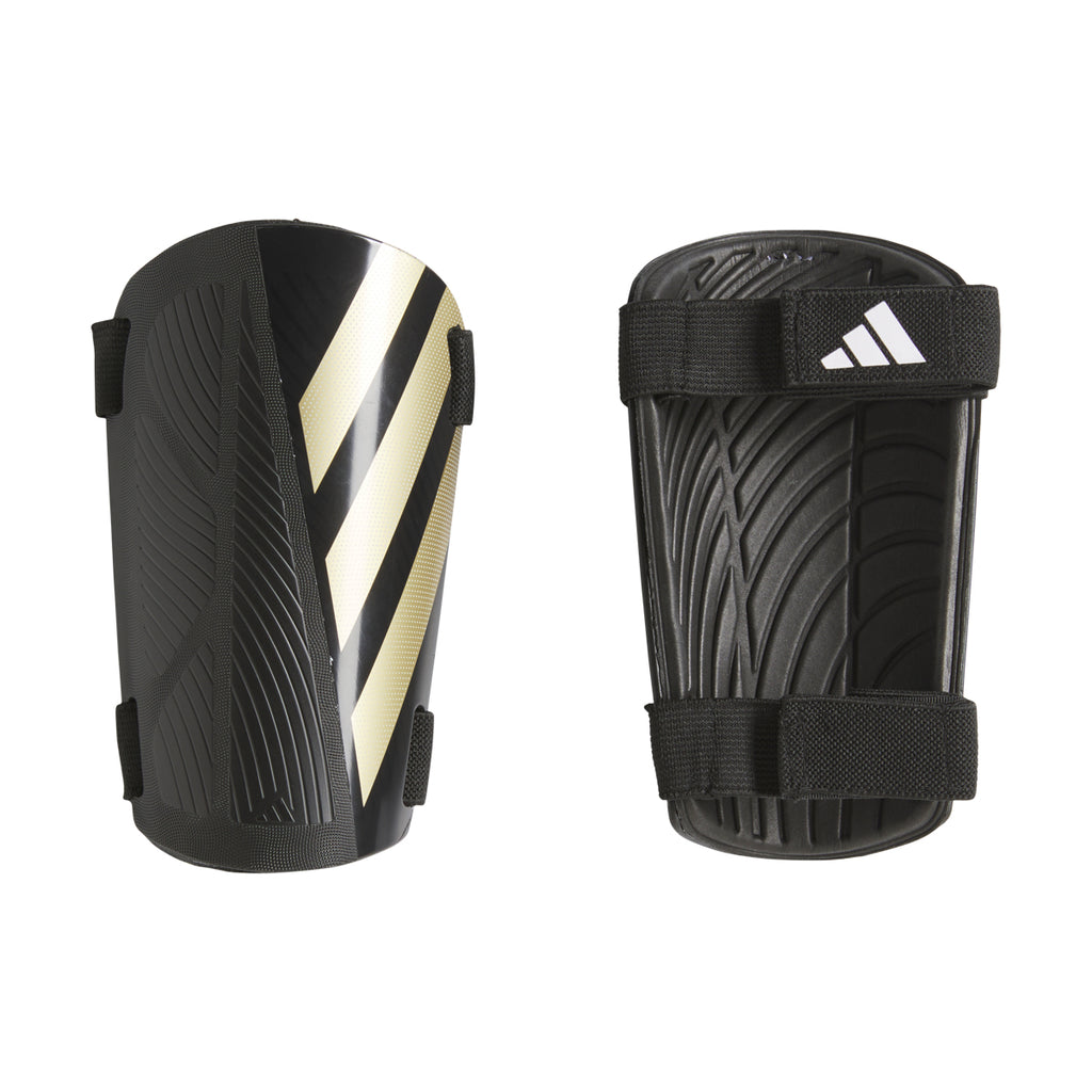 Adidas Tiro Strap On Training Shin Guard | Black/Gold Metallic/White