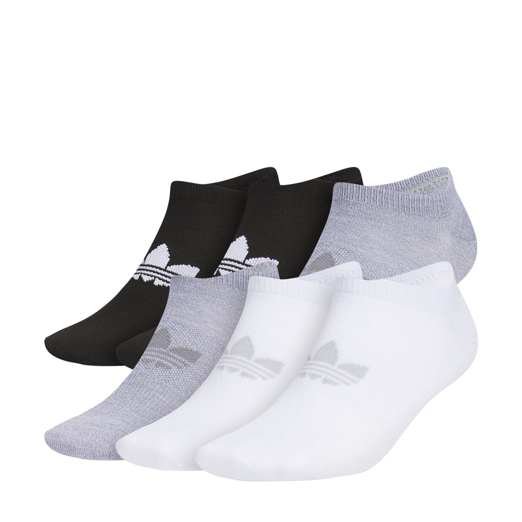 adidas Originals Superlite No-Show Socks (6-pack) in Grey/White/Black