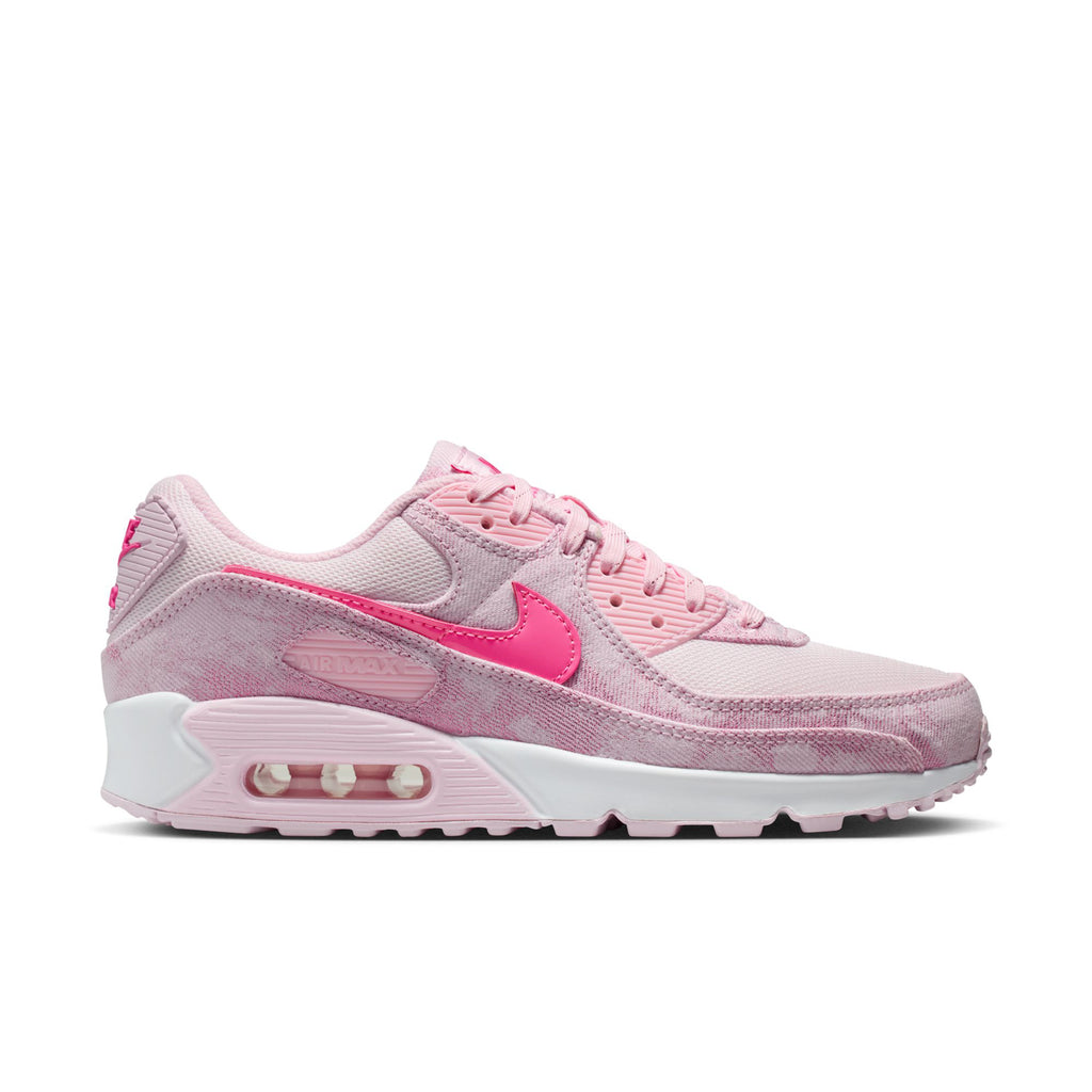 Nike Pink Sneakers Nike Air Max 90 Women's Pink Foam/Pinksicle/Pearl Pink/White ShopWSS