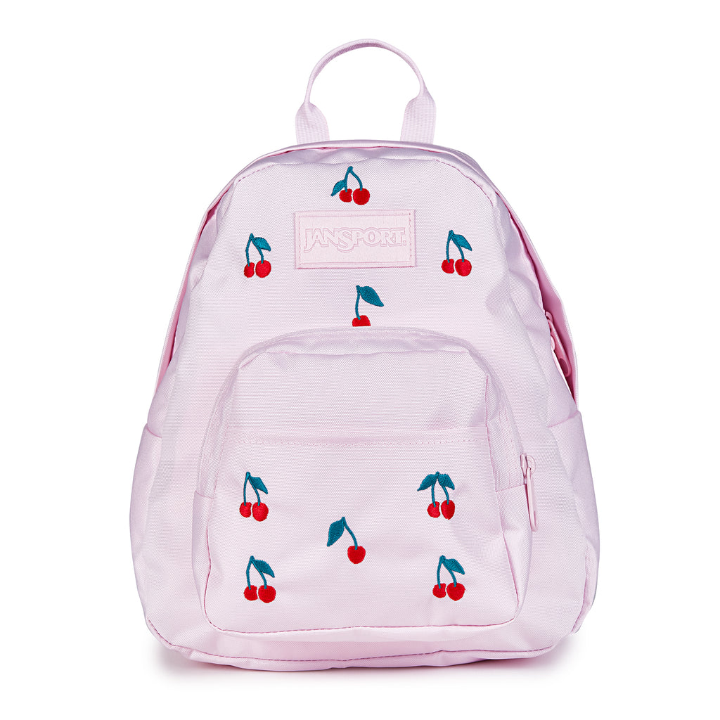JanSport Pink Ice Cherry Embroidery Half Pint FX Mini Backpack