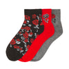 3 Pack Medium Flat Knit Quarter
