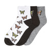 3 Pack Medium Flat Knit Quarter