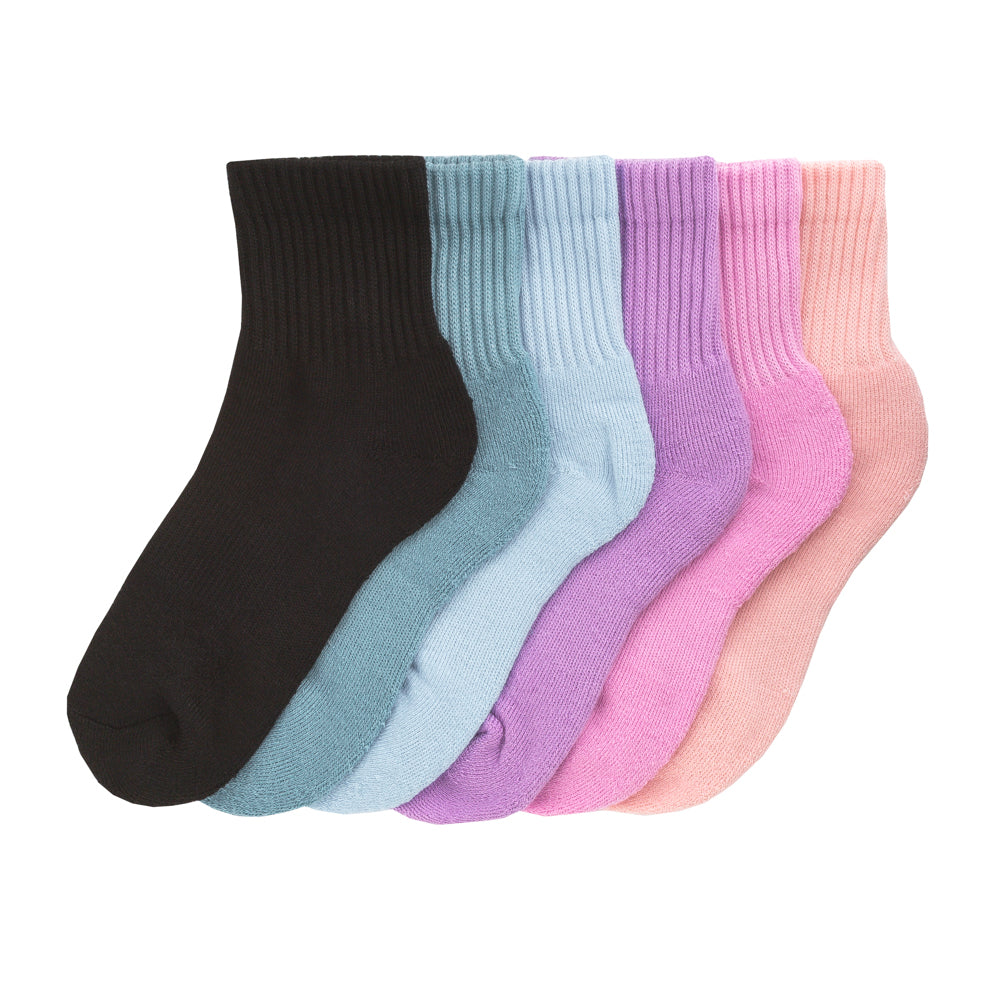 Wss Athletic 6 Pack Medium Half Crew | Cabaret/Blush/Fuchsias/Salmon ...