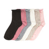 6 Pack Medium Roll Top Anklet