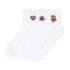 3 Pack Medium Embroidered Quarter