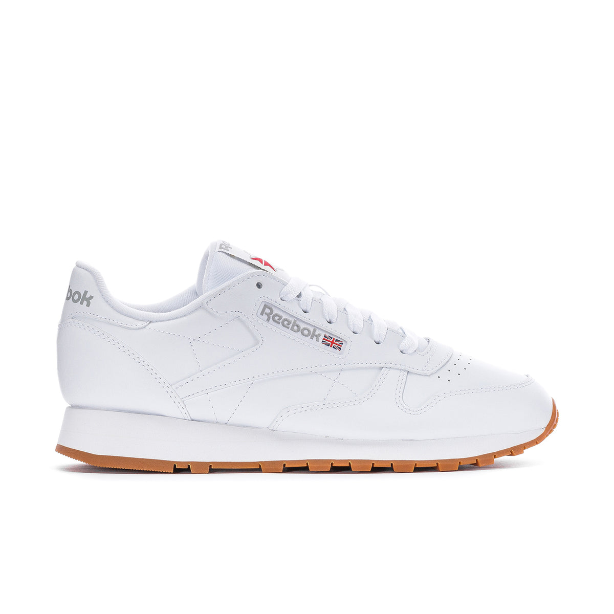 Reebok Adult Classic Leather Sneakers Size 6(men), 7.5 (women) White, Gumsoles s-l1200.jpg main image 2