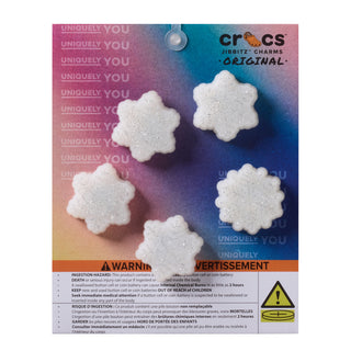 LED Winter Night Snowflake 5 Pack Jibbitz