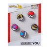 Poke Ball 5 Pack Jibbitz