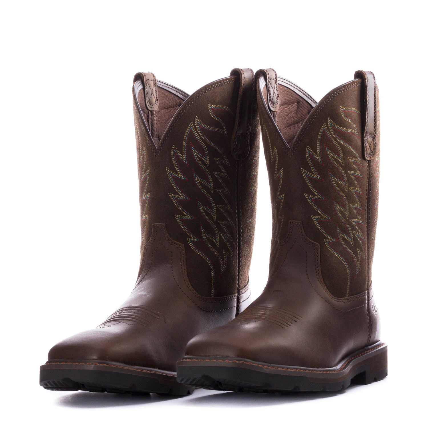 Ariat Men s Groundbreaker Wide Square Toe Work Boot Brown 11