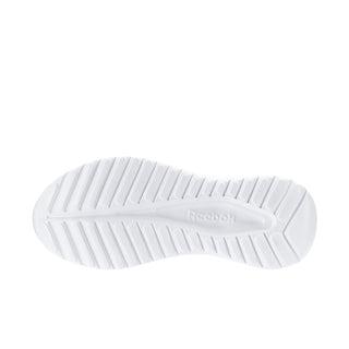 Women’s white outsole with Reebok branding and textured traction grooves