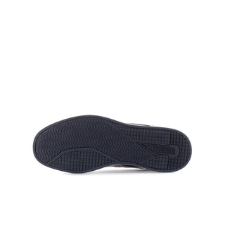 Youth sneaker outsole tread in dark navy with Reebok branding