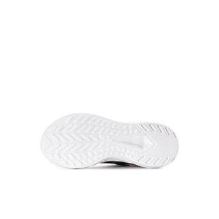 Kids running shoe outsole tread on white rubber base