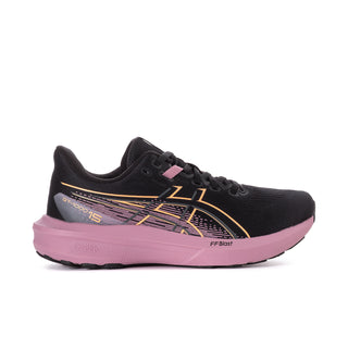 Black and taro purple women’s running shoes with pink FF Blast midsole