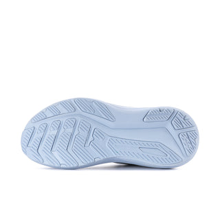 Women's ASICS running shoes, light blue outsole with traction tread