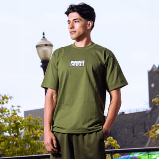 Heavyweight Embroidered Box Logo Tee - Mens