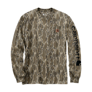 Loose Fit LS Camo Print Tee -Mens