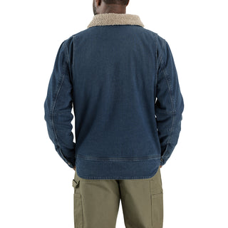 Relaxed Fit Denim Sherpa Jacket -Mens