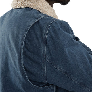 Relaxed Fit Denim Sherpa Jacket -Mens