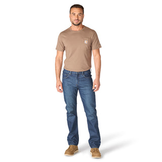 Loose Straight Rugged Flex Denim -Mens