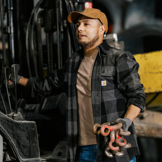 HW Loose Plaid Flannel -Mens