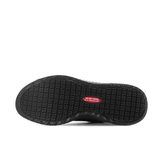 Women’s black rubber outsole with patterned traction for athletic sneakers