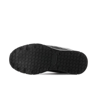 Women's black sneaker outsole with textured traction tread