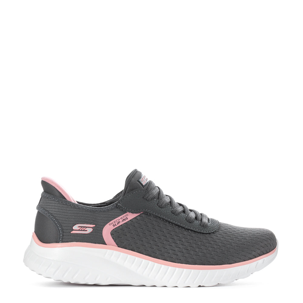Skechers Bobs Slip-ins: Squad Chaos-Stroke of Luck 5 Grey Skechers Bobs Slip-ins: Squad Chaos-Stroke of Luck 5 Grey