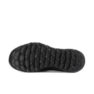 Black rubber outsole tread for slip-on walking shoes
