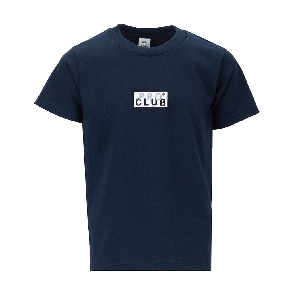Pro Club Box Logo Tee | Kids | Navy | ShopWSS
