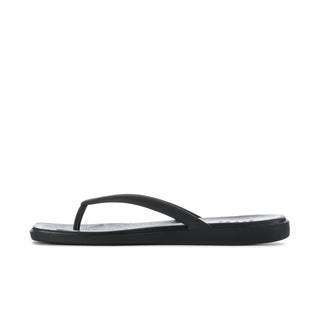 Black Crocs womens flip-flops with thong strap and slim contoured sole
