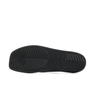 Black Crocs womens flip-flops outsole with textured tread