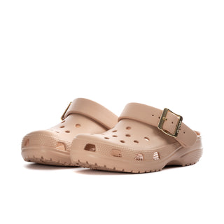 Classic Metallic Buckle Clog - Womens