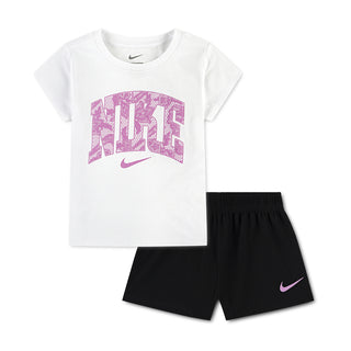 Lace It Up Mesh Short Set - Toddler