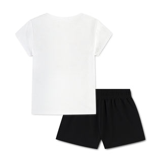 Lace It Up Mesh Short Set - Toddler