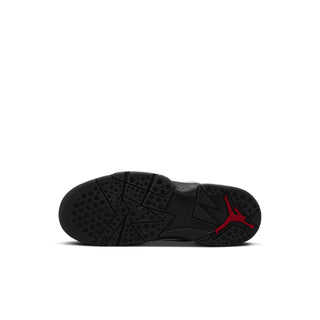 Kids' high-top sneakers, black outsole with red Jumpman logo