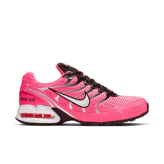 Womens pink Nike Air Max Torch 4 running shoe with black laces and white swoosh