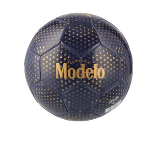 Kappa x Modelo soccer ball with gold dotted panels and large 'Modelo' text front