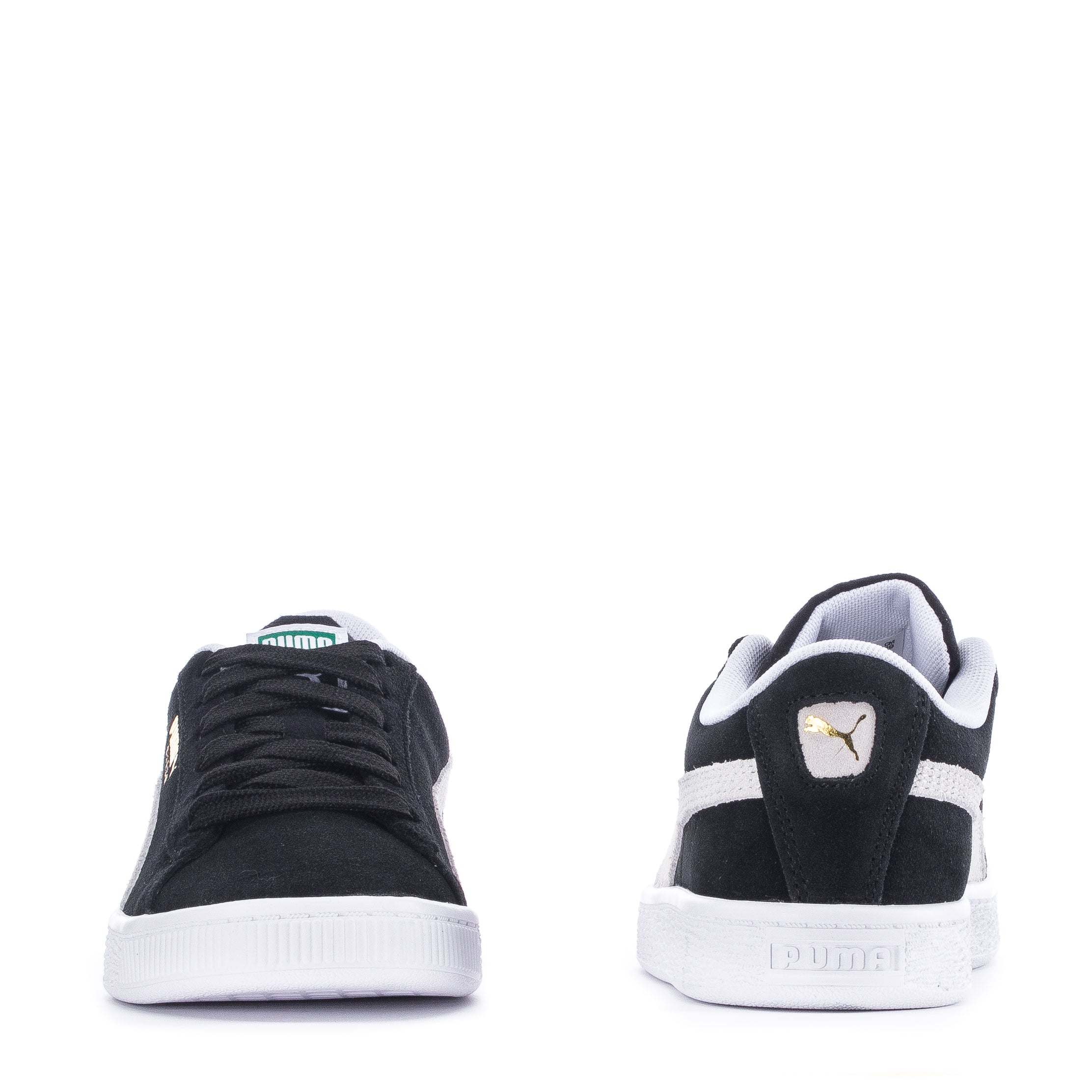 Puma Boys Suede Classic XXI Shoes Black White Size 01.0