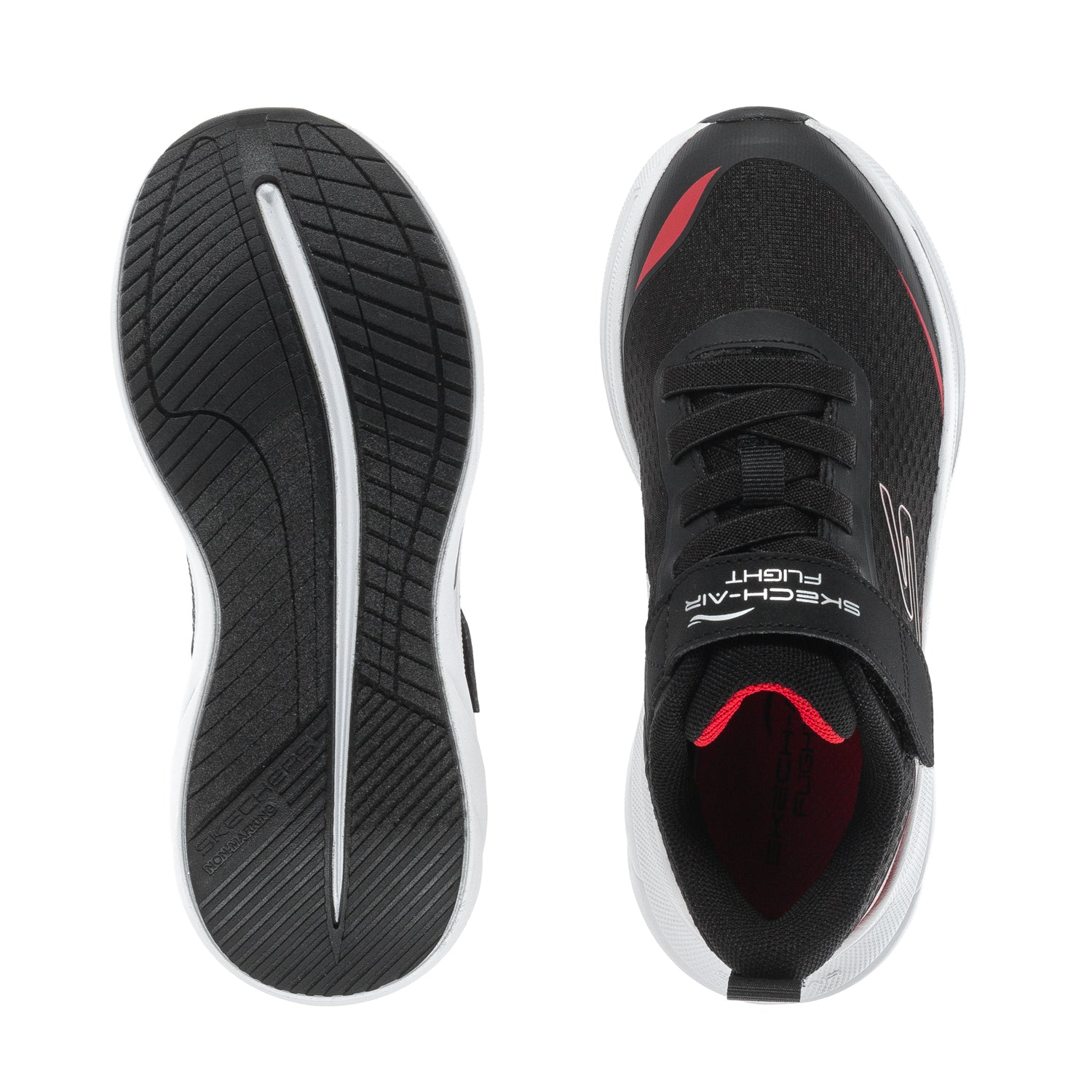 Skechers Skech Air Flight | Kids | Black/Red | ShopWSS