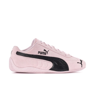 Women’s Puma Speedcat sneakers in powder pink with black Puma logo stripe