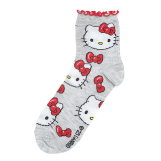 1 Pack Lettuce Edge Hello Kitty Half Crew - Adult