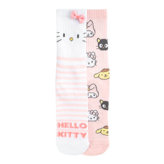 2 Pack Hello Kitty & Friends Half Cushion Bow Crew - Adult