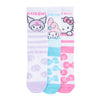 3 Pack Kids Hello Kitty & Friends Ribbed Crew