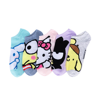 5 Pack Hello Kitty & Friend No Show- Adult