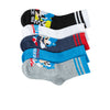 5 Pack Kids Ribbed Classic Sonic Mid Crew