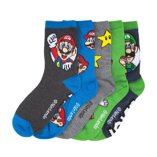 5 Pack Kids Mario Crew